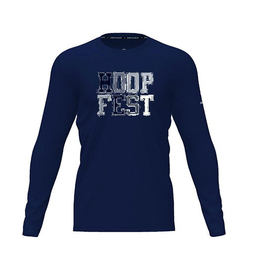 [CUS-DRIF-TEES-PER-CNK-LSL-NVY-YXS-LOGO1] Dri Fit Performance T-Shirt (Youth XS, Navy, Logo 1, Long Sleeve)