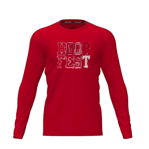 [FTLCDFRD-YXS-LOGO1] Dri Fit Performance T-Shirt (Youth XS, Red, Logo 1, Long Sleeve)