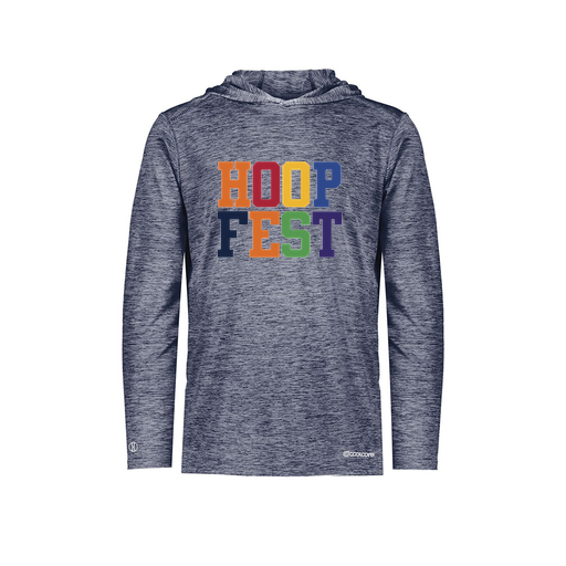[FOLHCGNV-AS-LOGO1] Men's Charge Hoodie (Adult S, Navy, Logo 1)