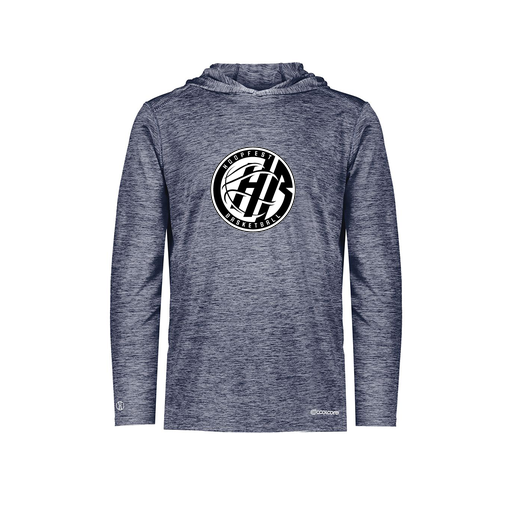 [FOLHCGNV-YS-LOGO2] Decker Youth Charge Hoodie (Youth S, Navy, Logo 2)