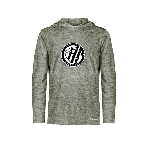 [CUS-DFW-CHGHOOD-PER-LSL-GRY-YS-LOGO2] Youth Charge Hoodie (Youth S, Gray, Logo 2)
