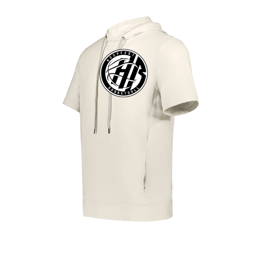 [222605-WHT-YS-LOGO2] YOUTH VENTURA SOFT KNIT SHORT SLEEVE HOODIE (Youth S, White, Logo 2)